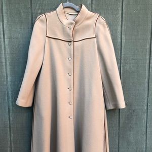 Vintage Couture Weill Paris Wool Floor Length Coat
